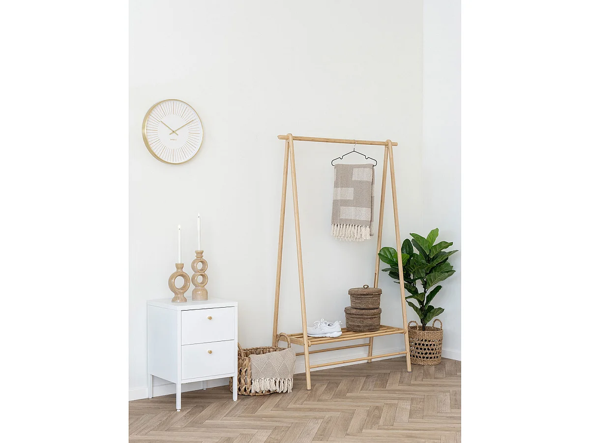 Manaus Porte-manteau en bambou naturel 104x46x164 cm