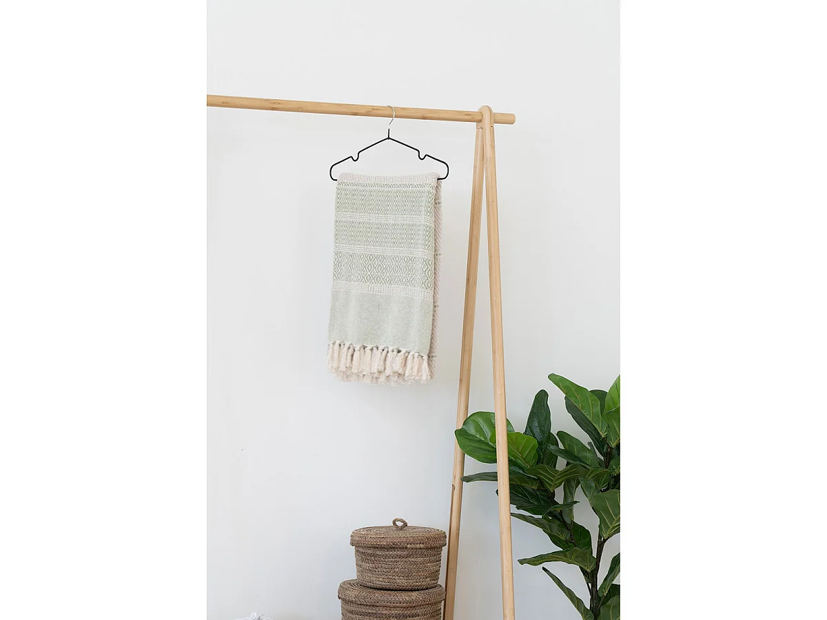 Manaus Porte-manteau en bambou naturel 104x46x164 cm