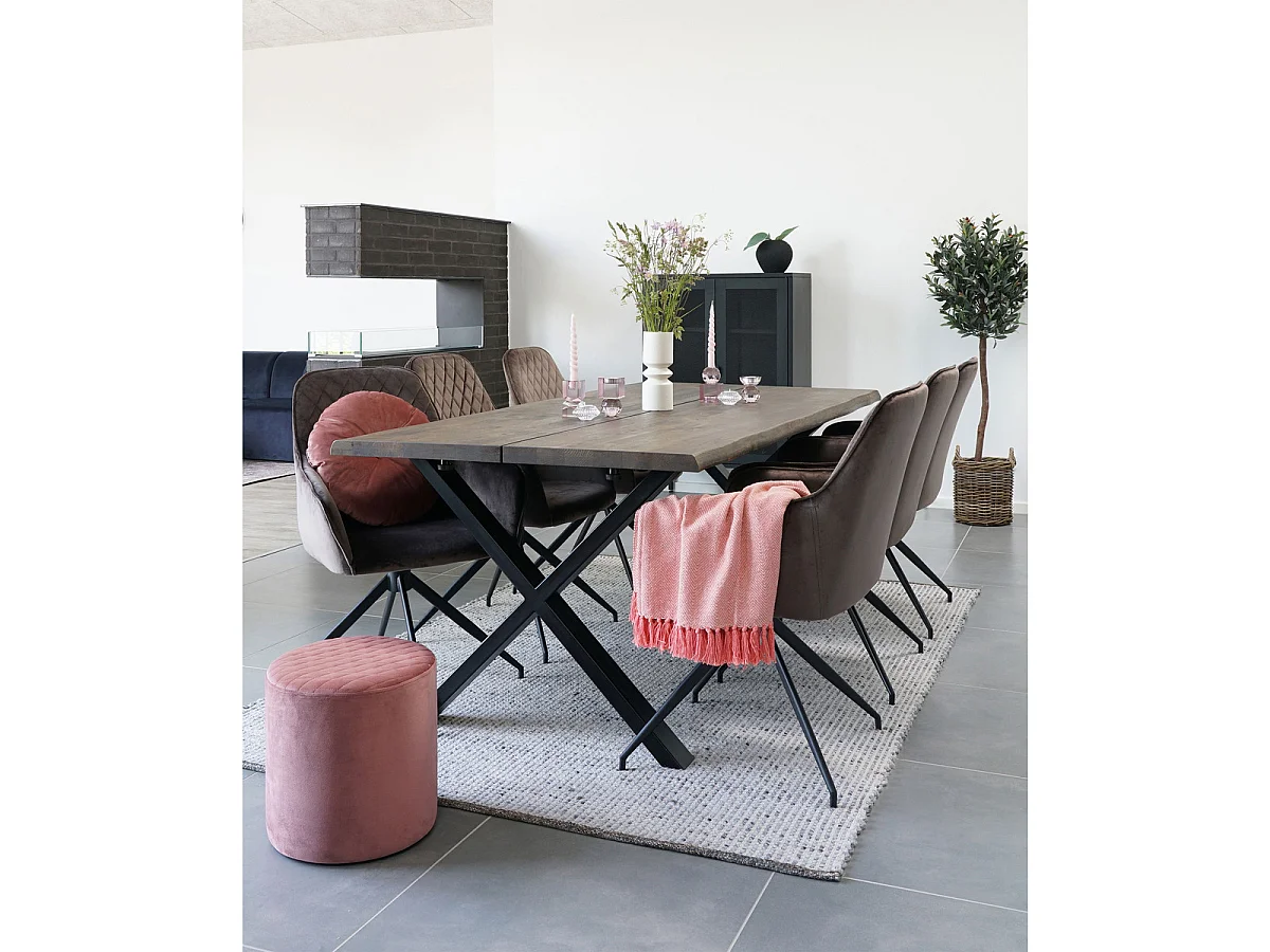 Kledingkast Melbourne van zwart staal met 2 gaasdeuren, 80×40×120 cm
