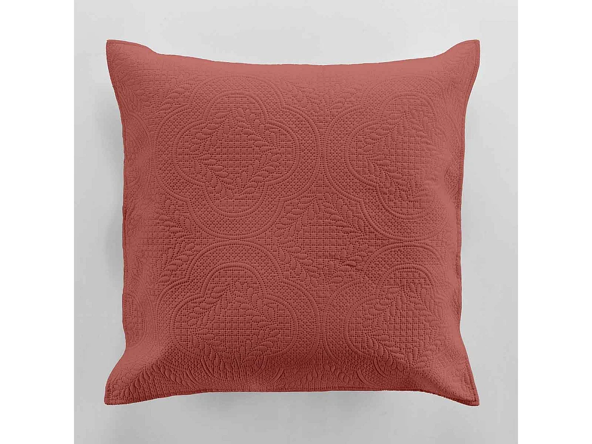 Housse de Coussin "Romane" 60x60cm Terracotta