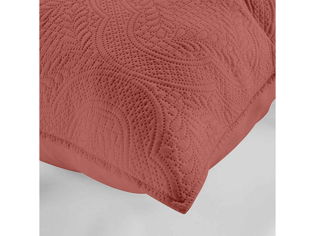 Housse de Coussin "Romane" 60x60cm Terracotta