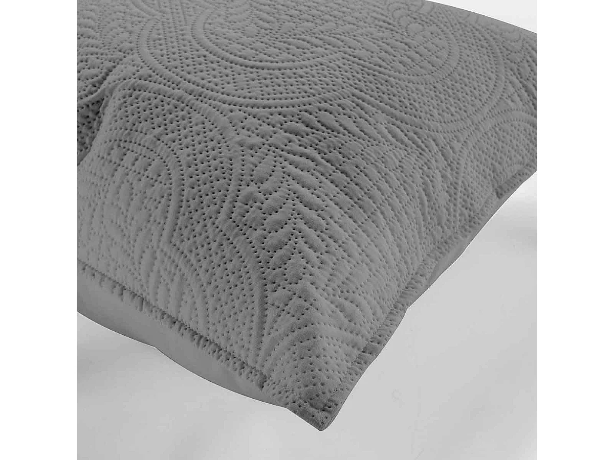Housse de Coussin "Romane" 40x40cm Anthracite