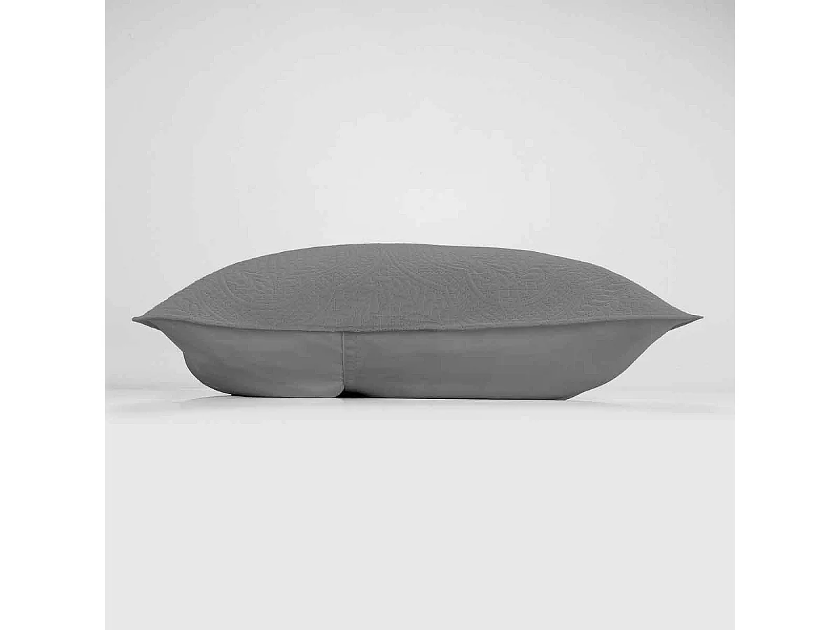 Housse de Coussin "Romane" 60x60cm Anthracite