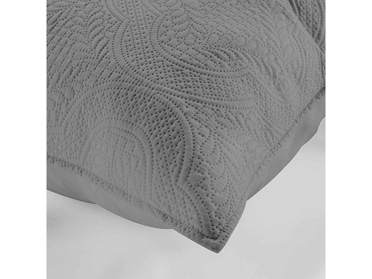 Housse de Coussin "Romane" 60x60cm Anthracite