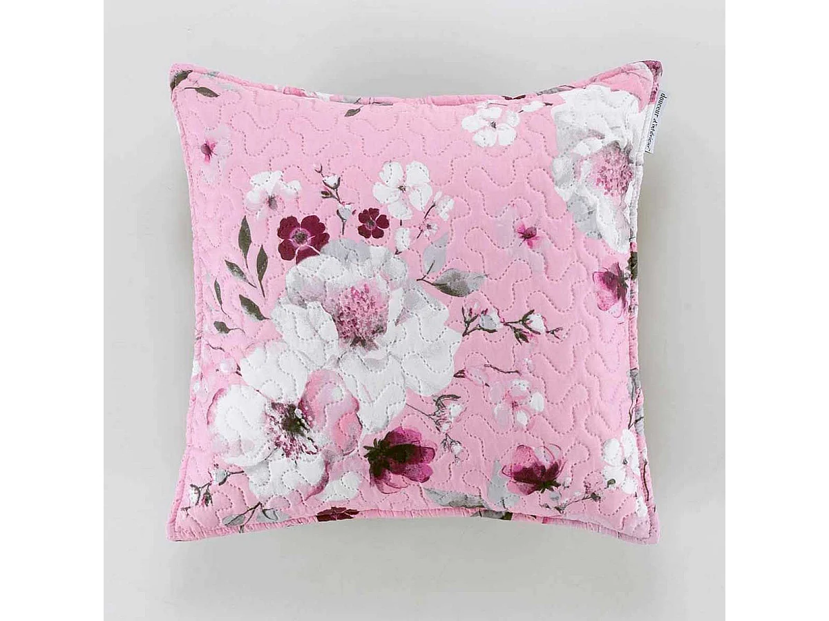 Housse de Coussin "Velvet Flower" 60x60cm Rose