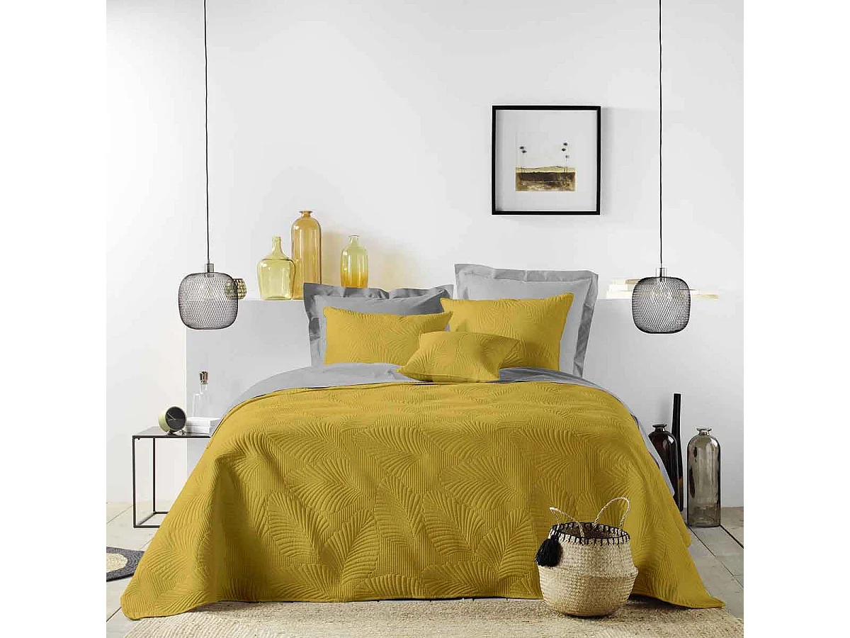 Housse de Coussin "Palombine" 60x60cm Ocre