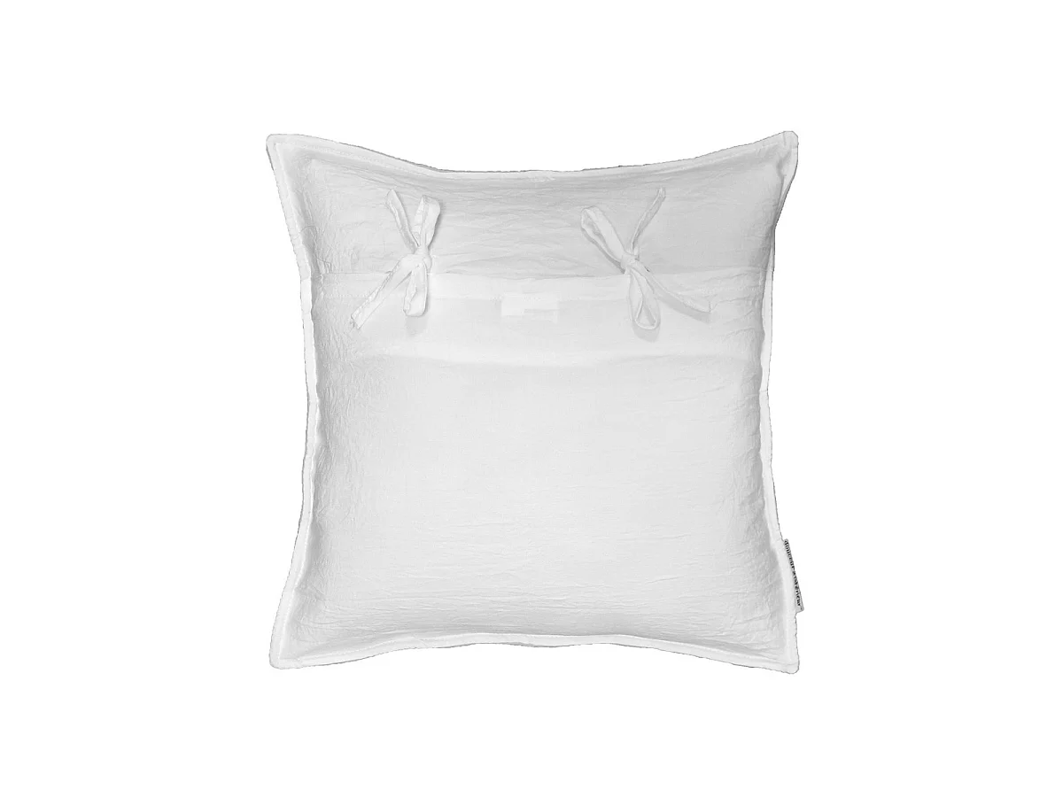 Housse de Coussin "Mellow" 40x40cm Gris & Blanc
