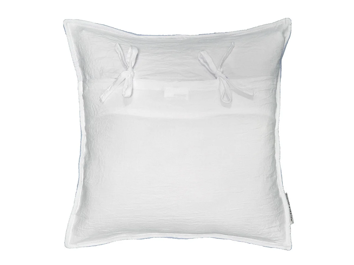 Housse de Coussin "Mellow" 60x60cm Bleu & Blanc
