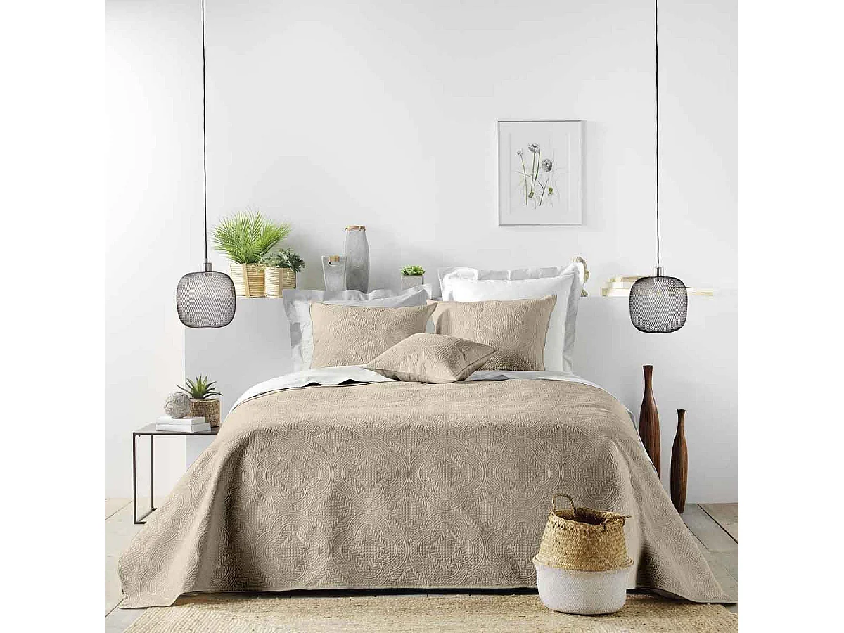 Housse de Coussin "Romane" 40x40cm Naturel