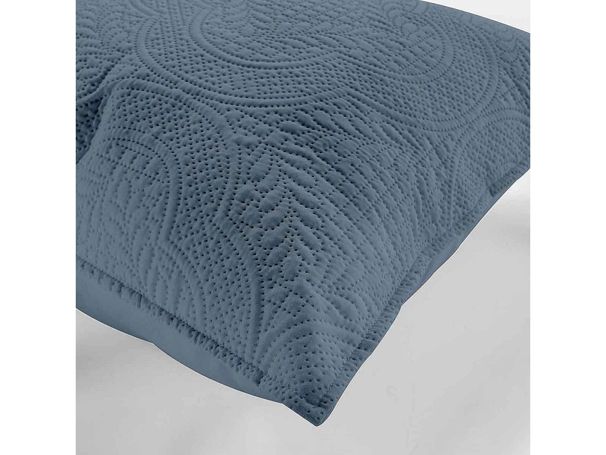 Housse de Coussin "Romane" 40x40cm Bleu