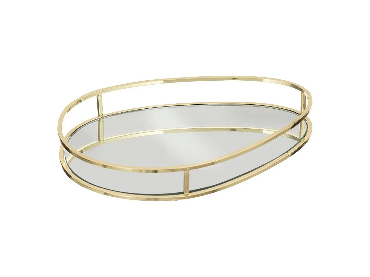 Lot de 3 Plateaux de Présentation "Lily" 30cm Or