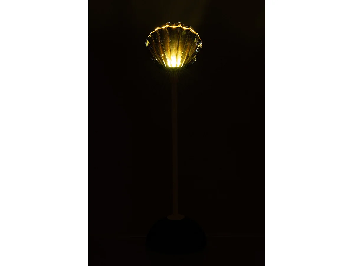 Lampe à Poser LED Coquillage "Conchiglia" 37cm Bleu