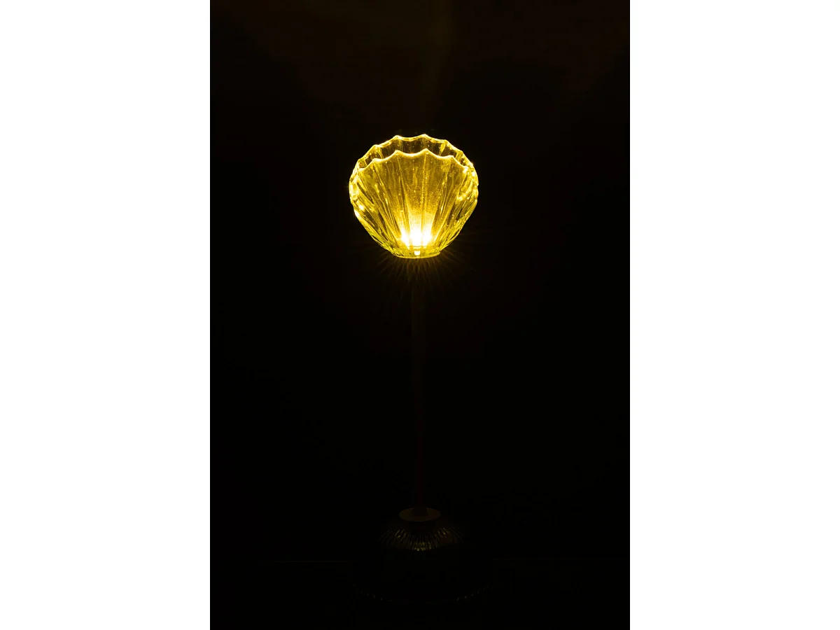 Lampe à Poser LED Coquillage "Conchiglia" 31cm Vert Clair