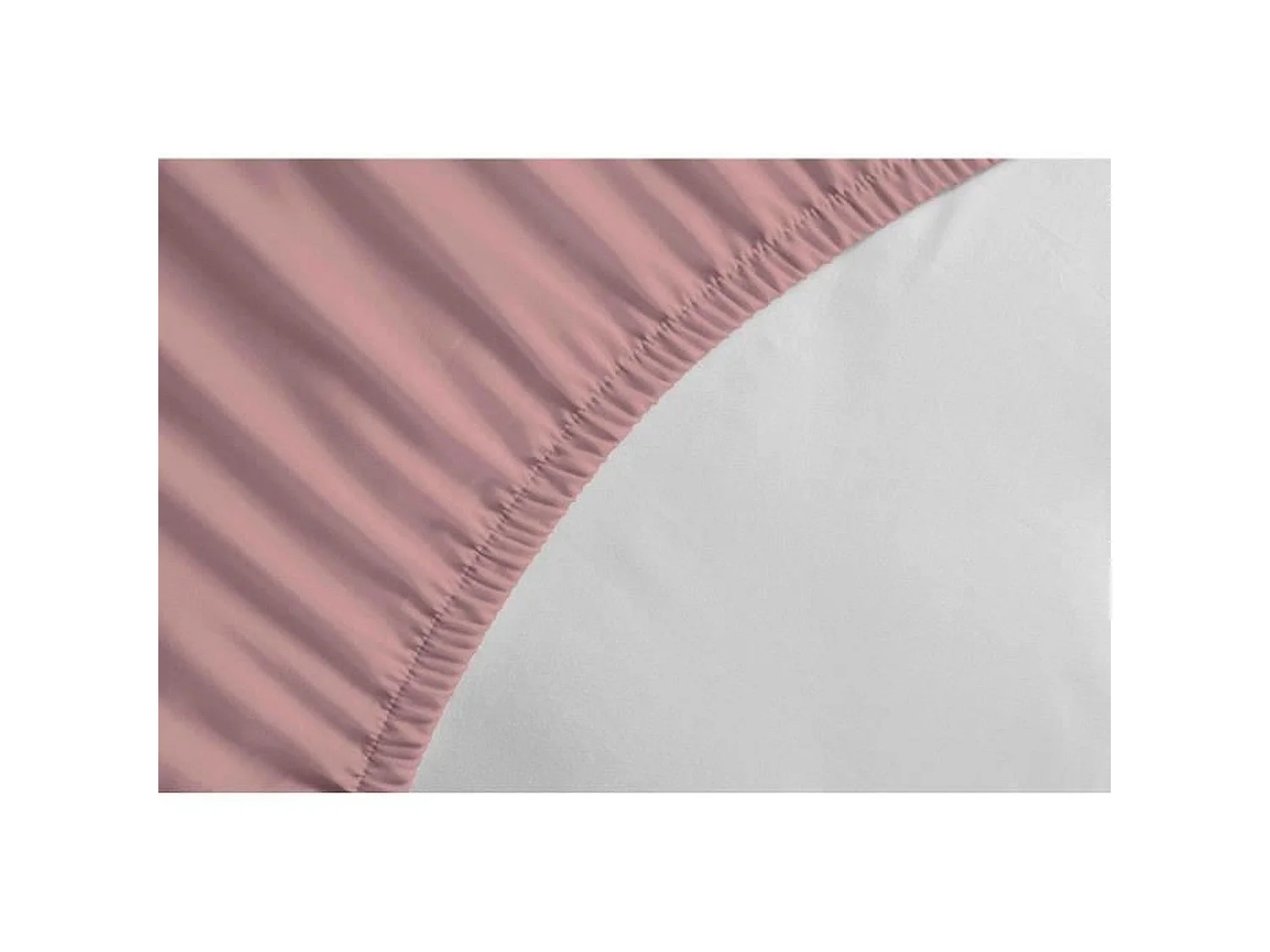 Drap-housse 180 x 200+30 cm - Rose