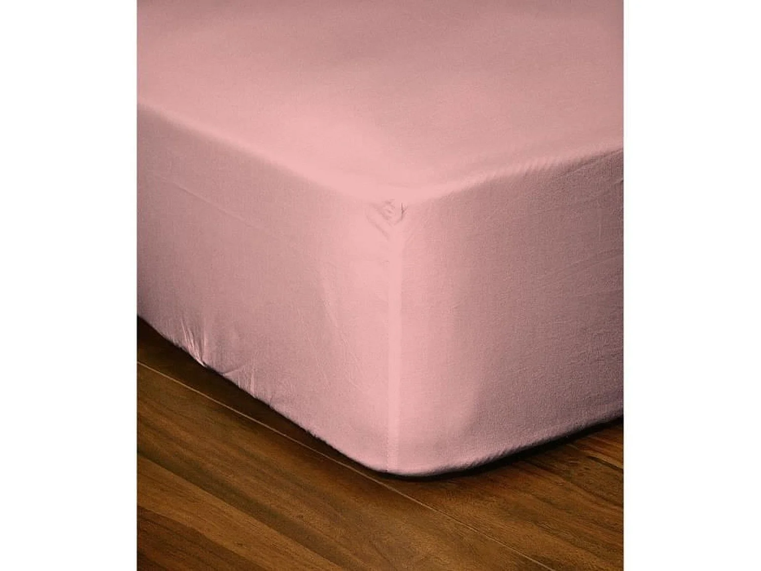 Drap-housse 90 x 190+30 cm - Rose