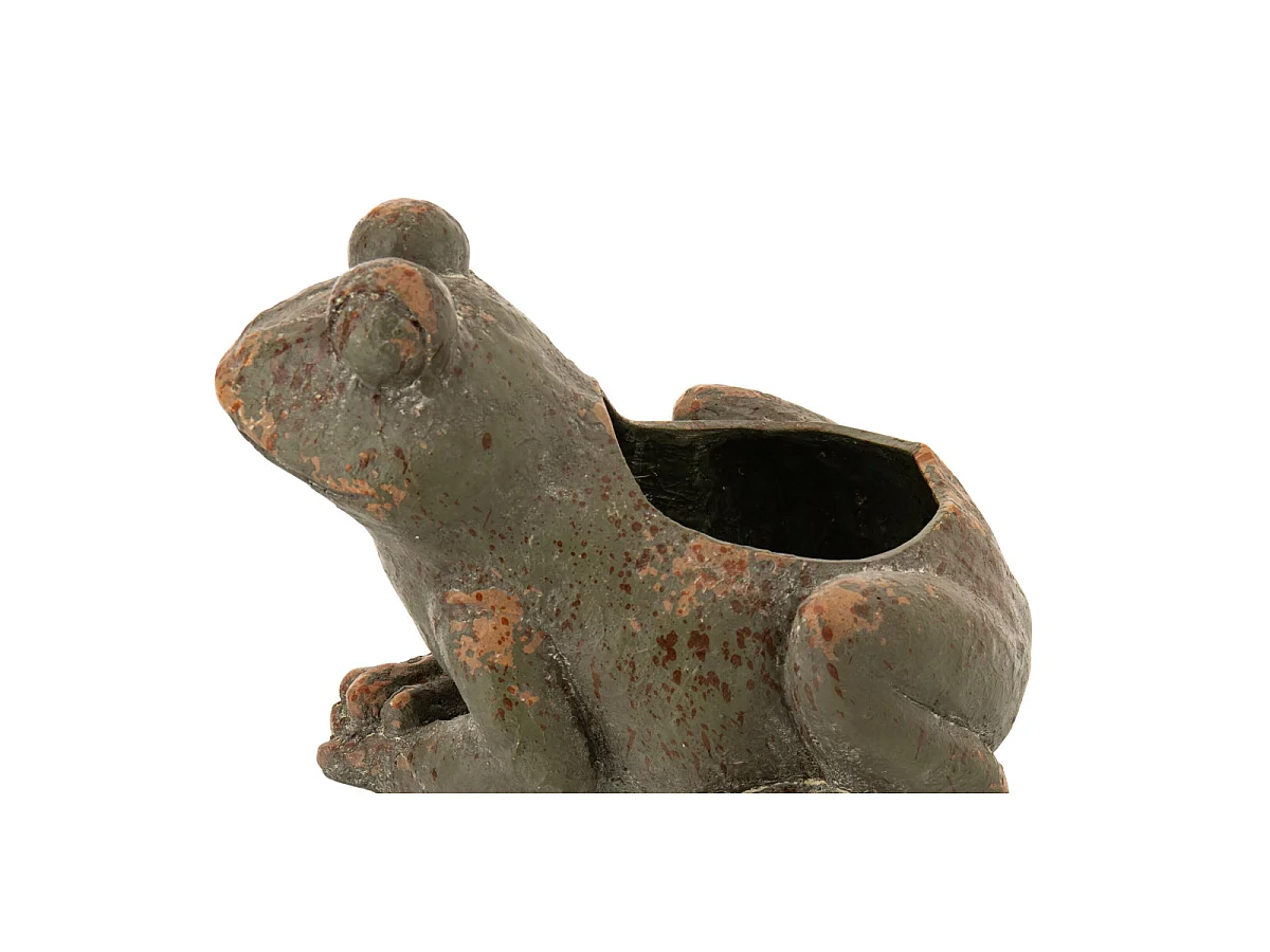 Cache-Pot Grenouille Extérieur "Antik" 35cm Vert Foncé