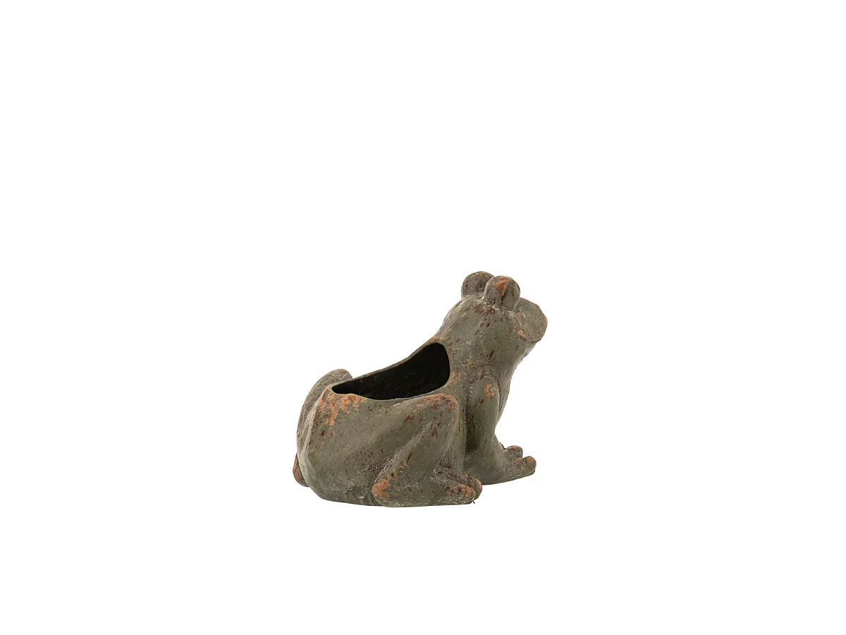 Cache-Pot Grenouille Extérieur "Antik" 35cm Vert Foncé