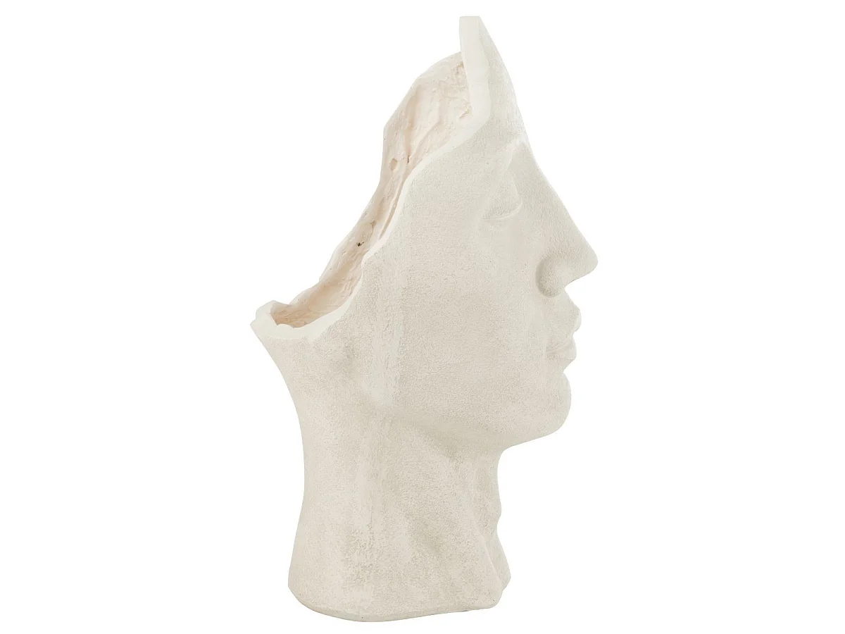 Cache-Pot en Argile "David" 70cm Blanc