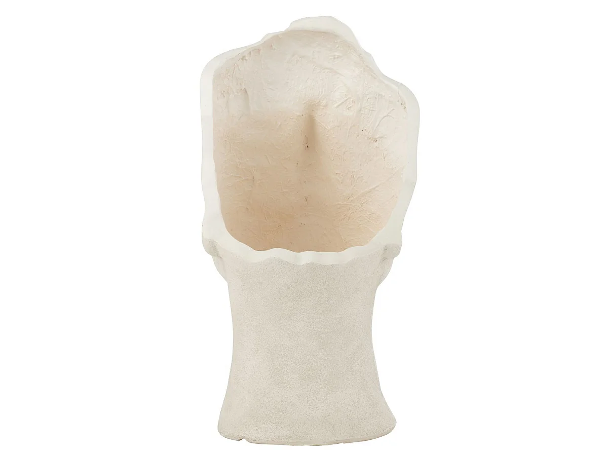 Cache-Pot en Argile "David" 70cm Blanc