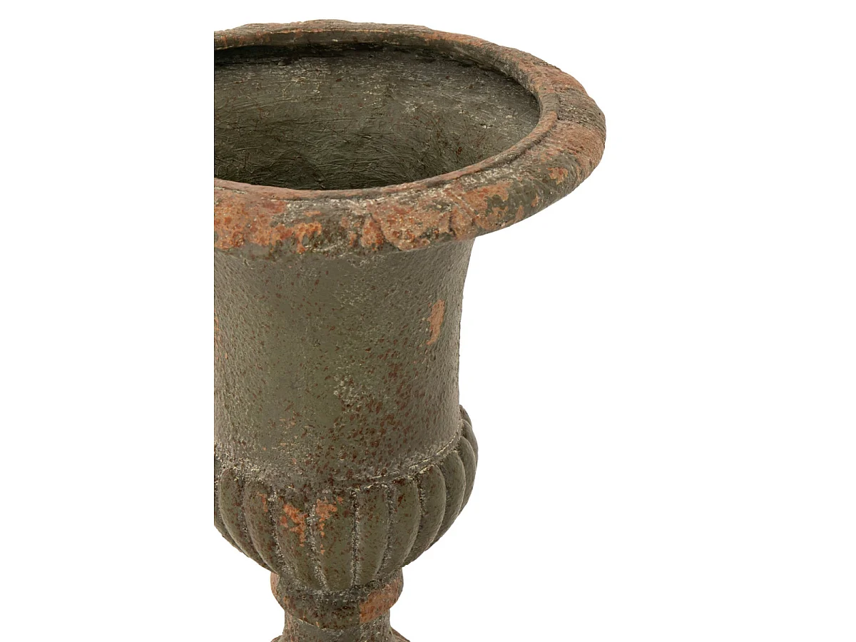 Cache-Pot sur Pied Extérieur "Antik" 71cm Vert Foncé