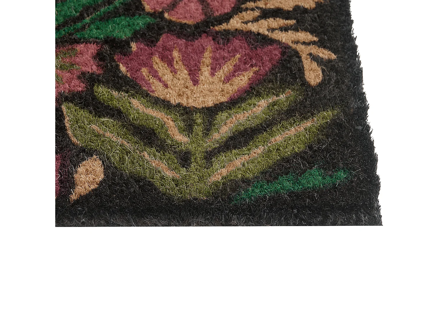 Paillasson SELAWIK Multicolore 50 x 80 cm Fleur Fibre de coco