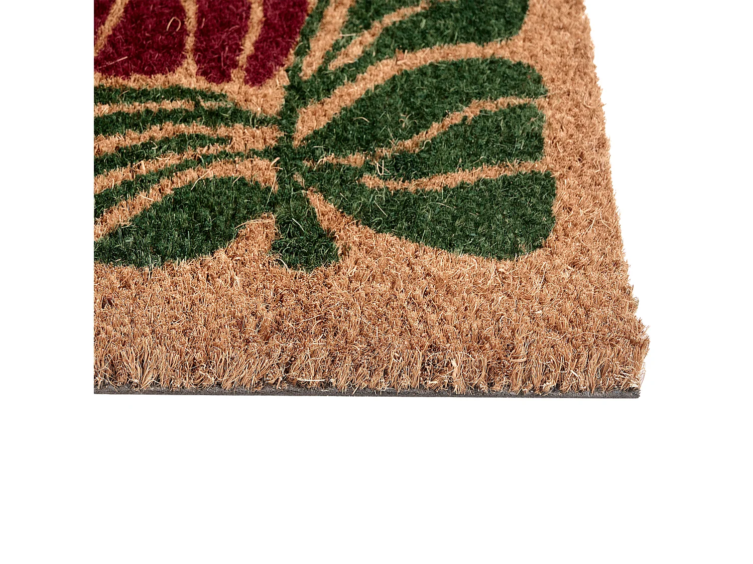 Paillasson TANALIAN Multicolore 50 x 80 cm Fleur Fibre de coco