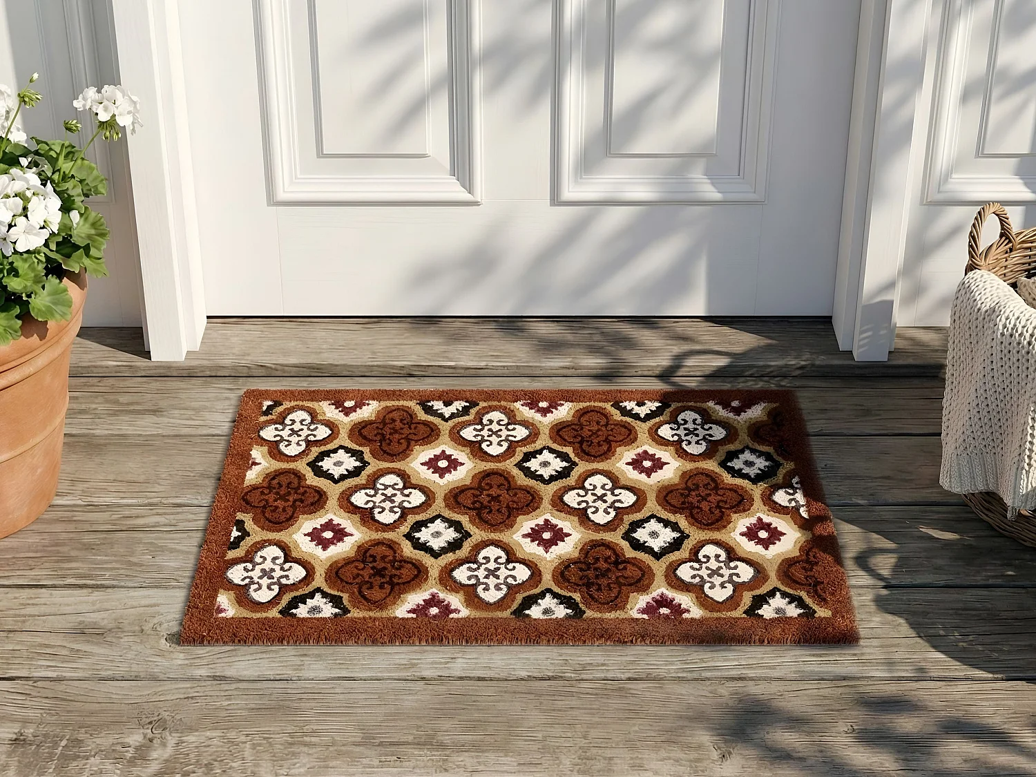 Paillasson SELETNA Marron 45 x 75 cm Fibre de coco
