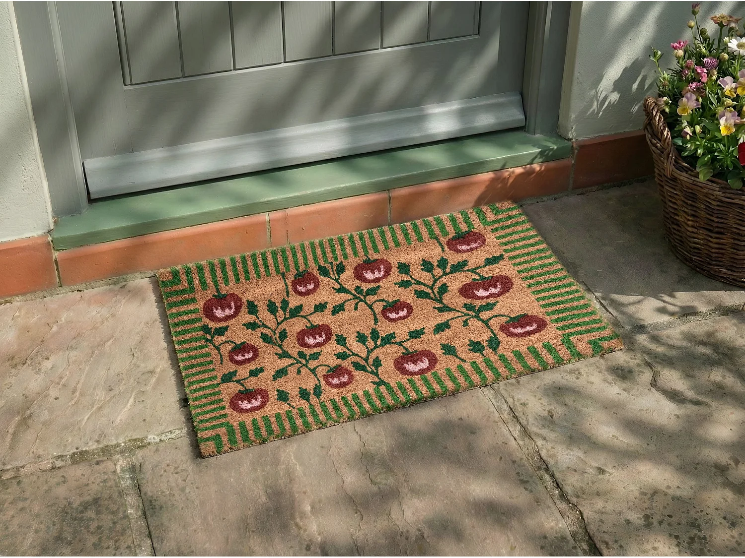 Paillasson KNIK Naturel 40 x 60 cm Tomate Fibre de coco