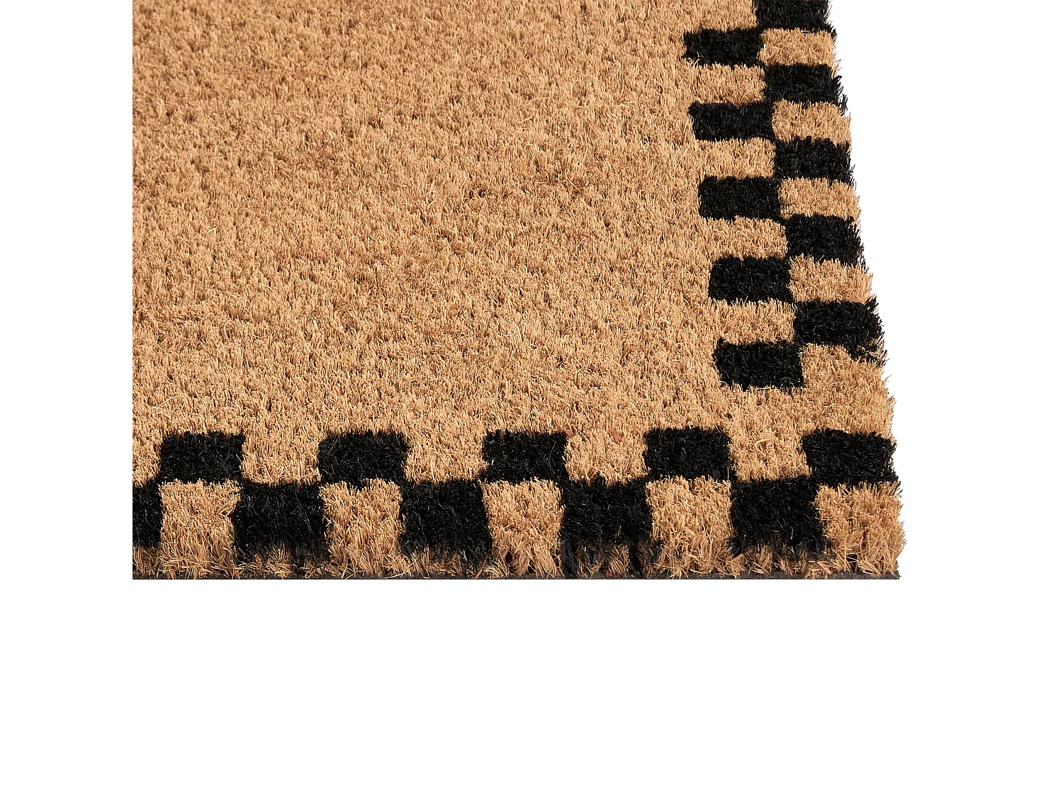 Paillasson SAGADA Beige/noir 60 x 90 cm Fibre de coco