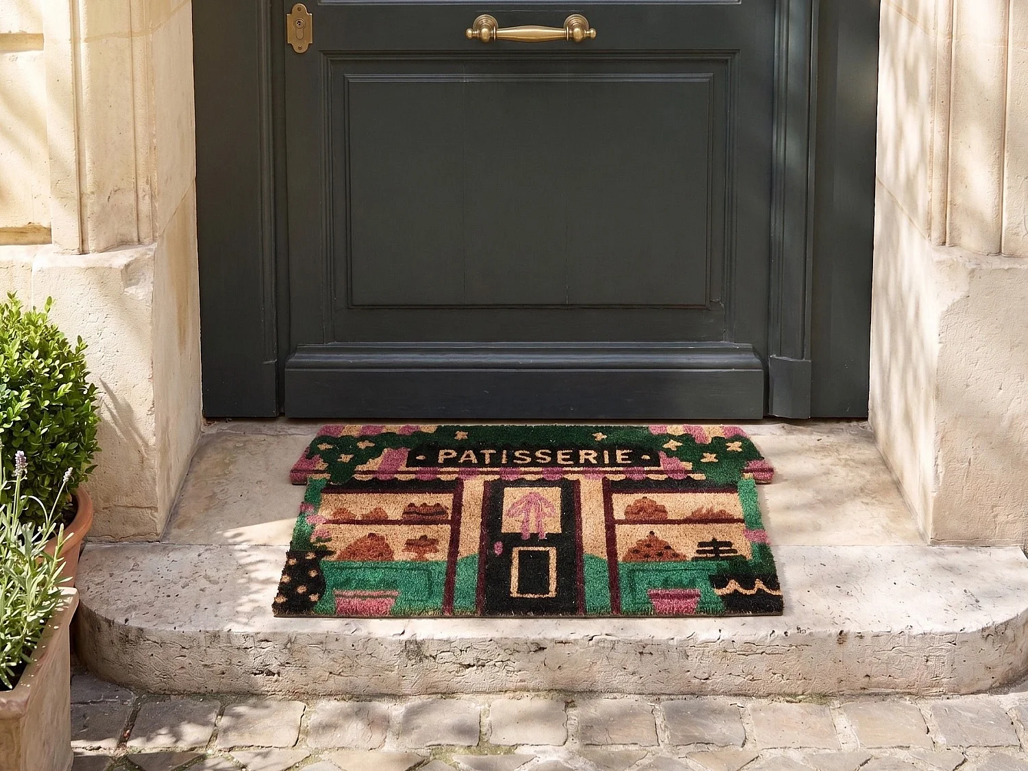 Paillasson TERNATE Multicolore 40 x 60 cm Fibre de coco
