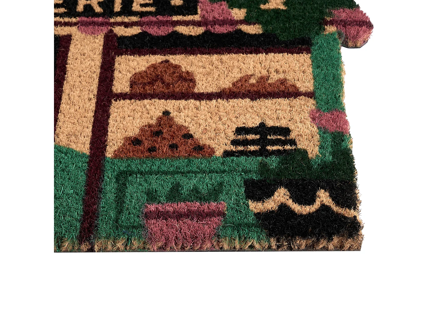 Paillasson TERNATE Multicolore 40 x 60 cm Fibre de coco