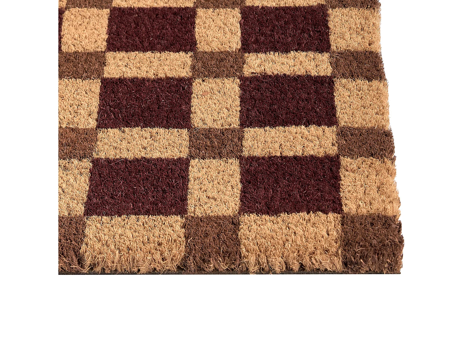 Paillasson VILLASIS Beige/marron 60 x 90 cm Fibre de coco