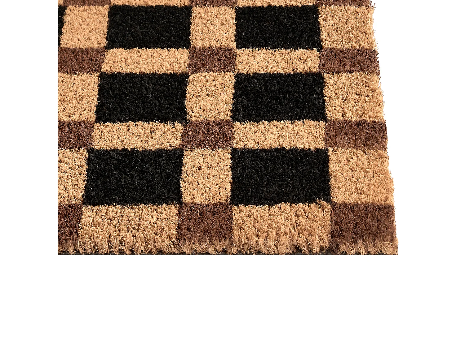 Paillasson VILLASIS Beige/noir 60 x 90 cm Fibre de coco