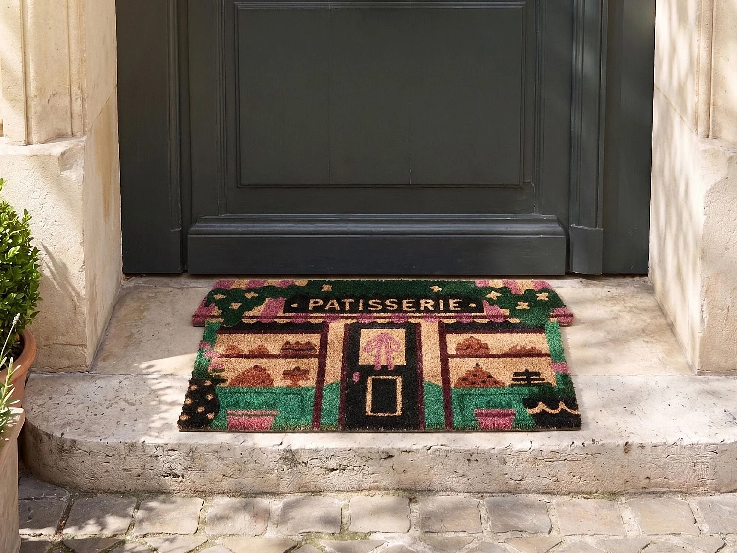 Paillasson TERNATE Multicolore 60 x 90 cm Maison Fibre de coco