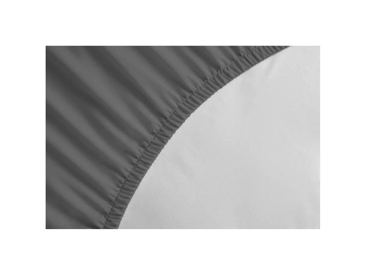 Microfiber Hoeslaken 180x200 cm - Antraciet Grijs - Lichtgewicht - HOME LINGE PASSION HP71774
