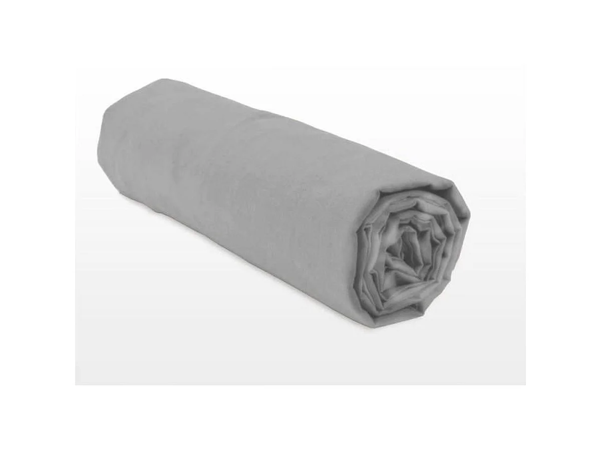 Zacht Microfiber Hoeslaken 180 x 200 cm - Lichtgrijs - HP71773