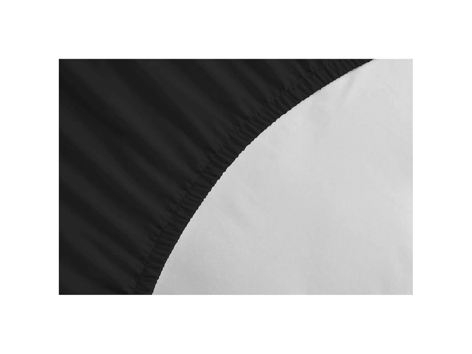 Drap housse microfibre 82 g - 140 x 190 cm - Bonnet 30 cm - Noir