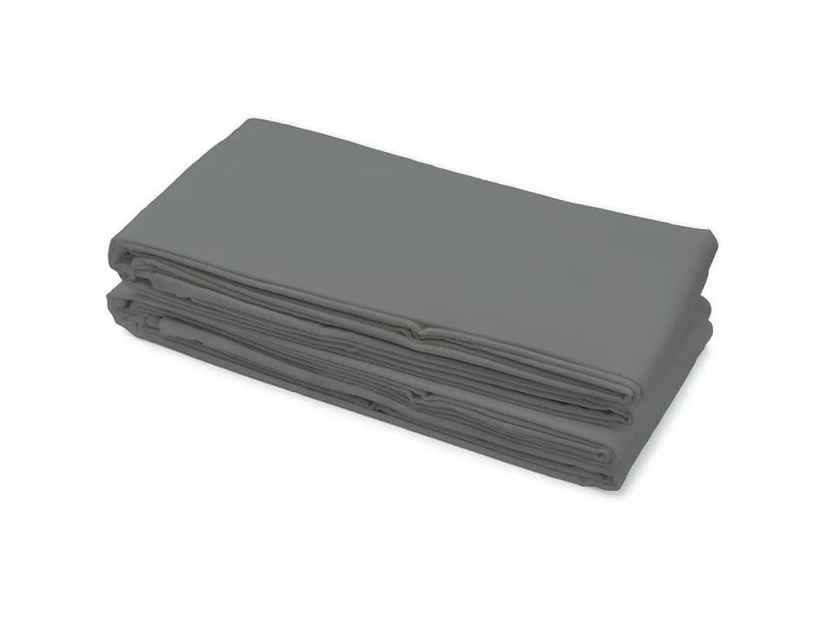Drap plat microfibre 82 g - 240 x 300 cm - Anthracite