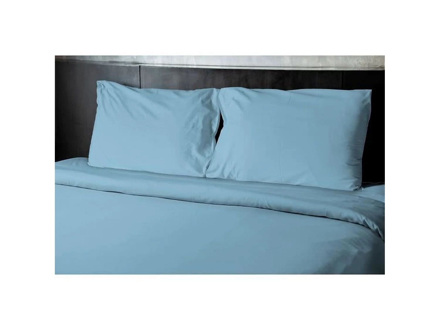 Drap plat microfibre 82 g - 180 x 290 cm - Bleu ciel