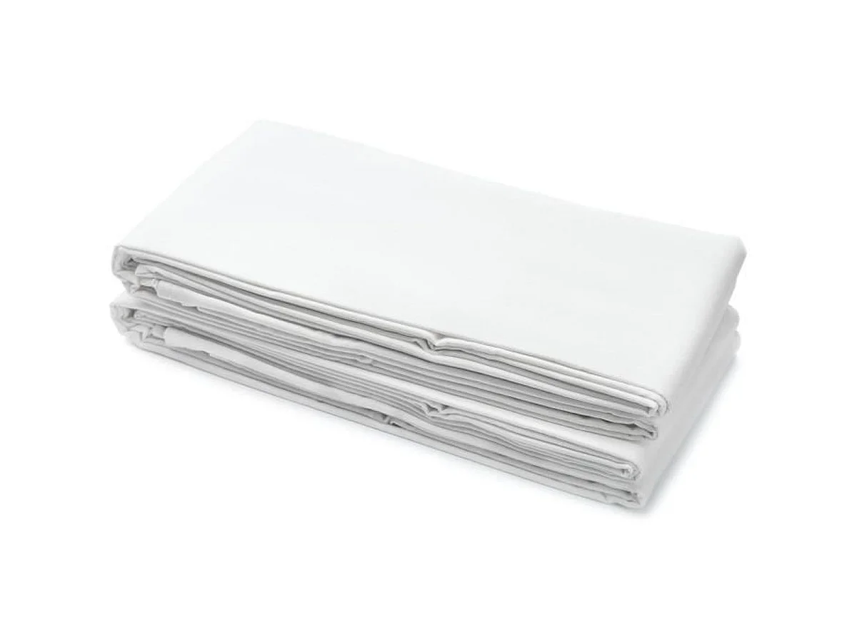 Drap plat microfibre 82 g - 240 x 300 cm - Blanc