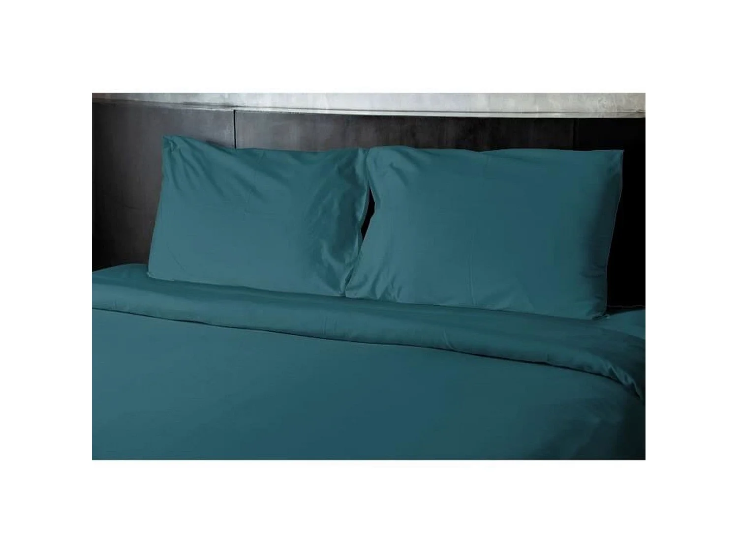 Drap plat microfibre 82 g - 180 x 290 cm - Bleu canard
