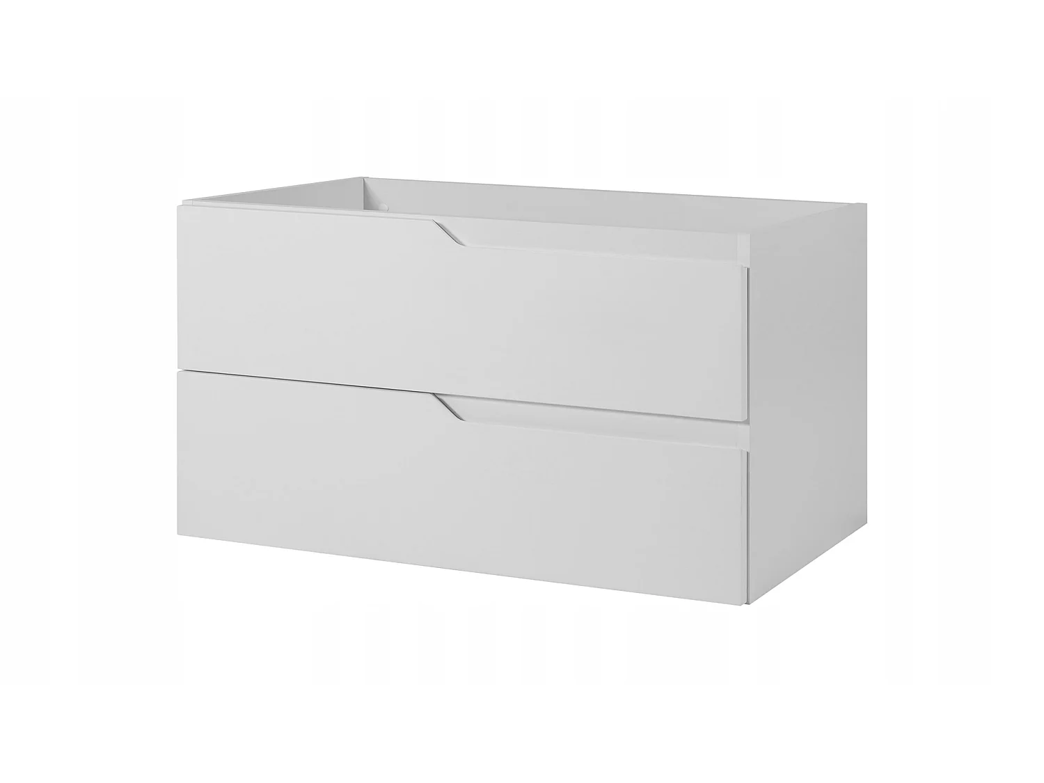 Wastafelmeubel 120cm - met blad & wasmand - Wit-Bruin – RODAN