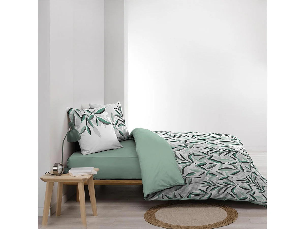 Parure de Lit 3 Pièces "Eldorado" 240x220cm Vert