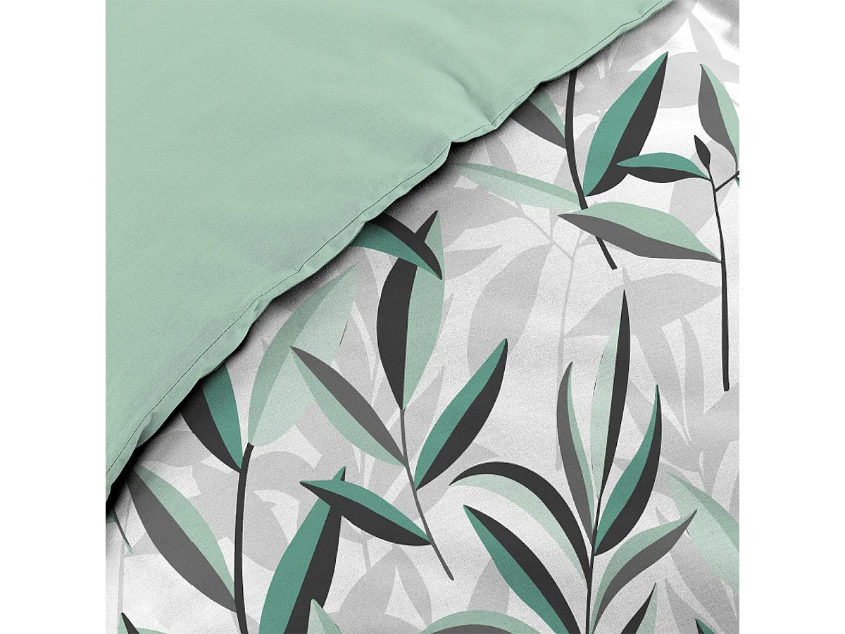 Parure de Lit 3 Pièces "Eldorado" 240x220cm Vert