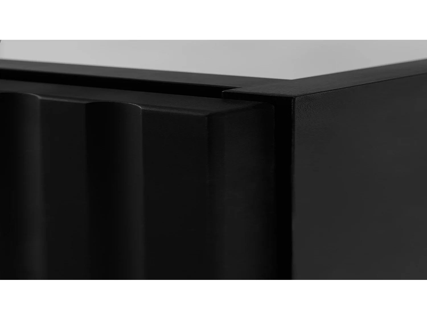 Waschbeckenunterschrank 140cm - Schwarz-Braun - braune Platte - Soft-Close – RODAN