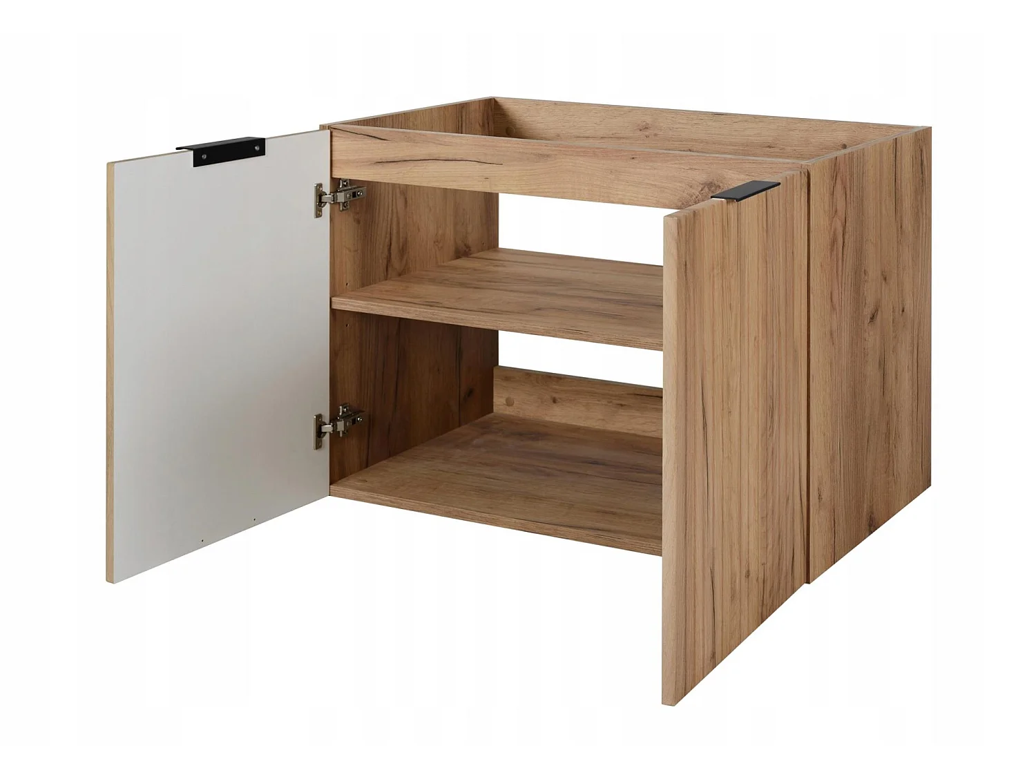 Mobile sottolavabo 160cm - Scanalato Rovere - con piano & mensola – RODAN