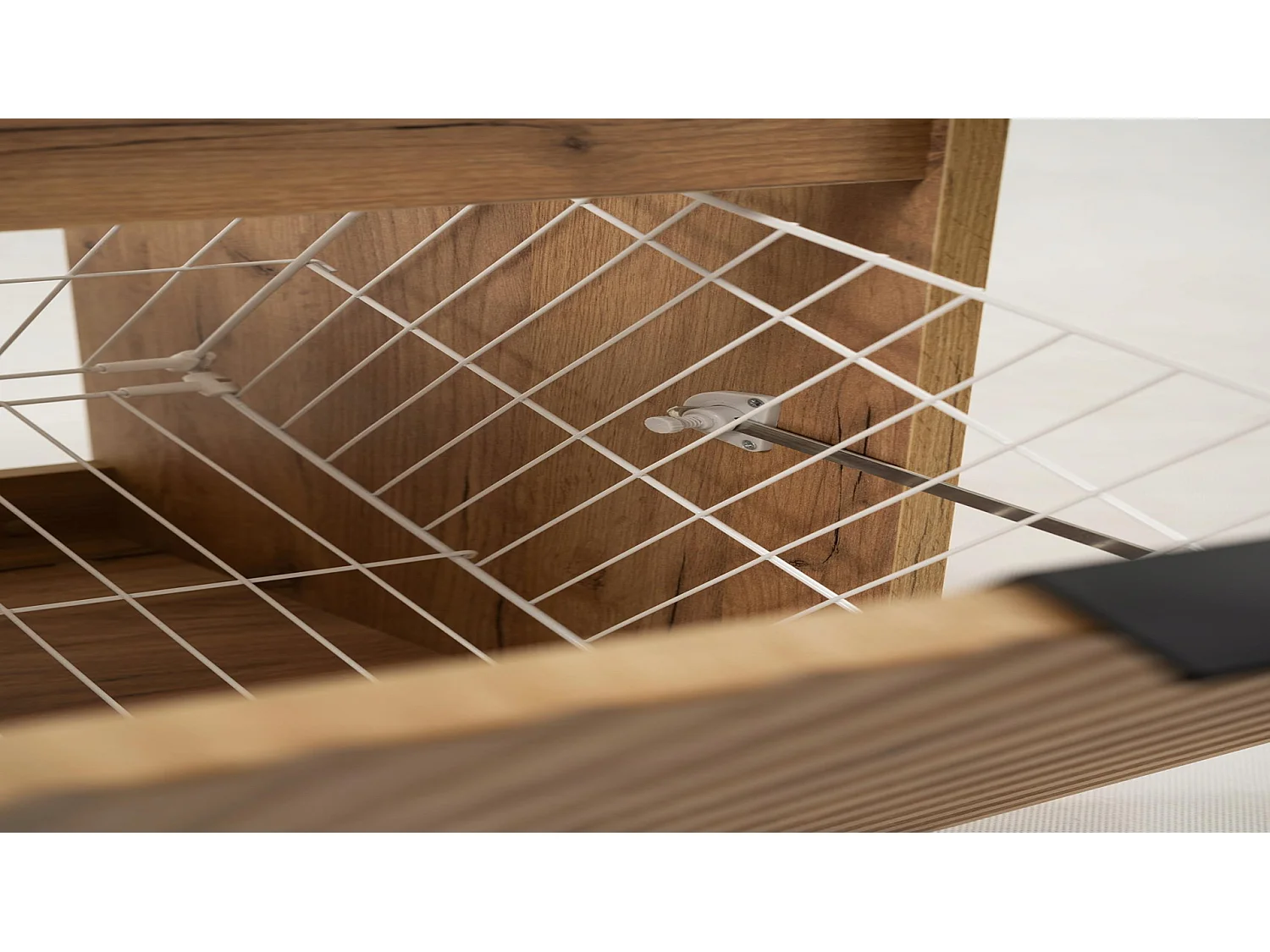 Waschbeckenunterschrank 100cm - mit Platte & Wäschekorb - Schwarz-Braun – RODAN