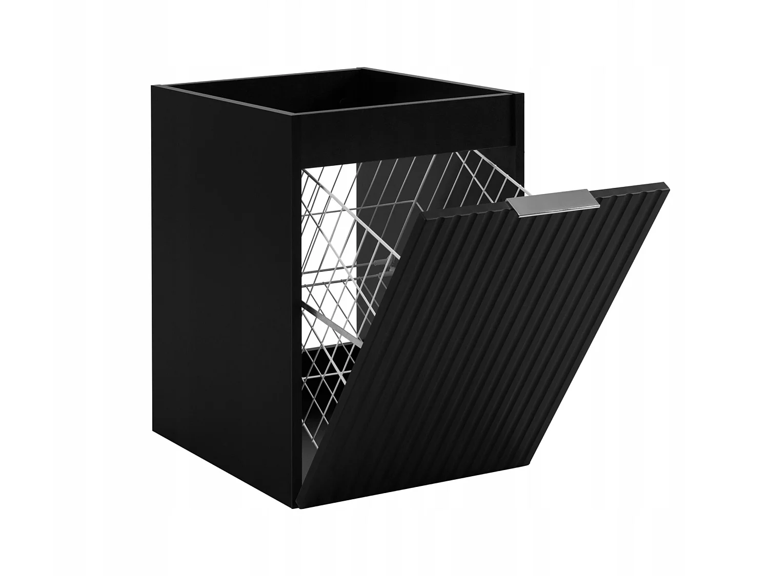 Meuble sous vasque 100cm - avec plan & panier à linge - Noir Mat – RODAN