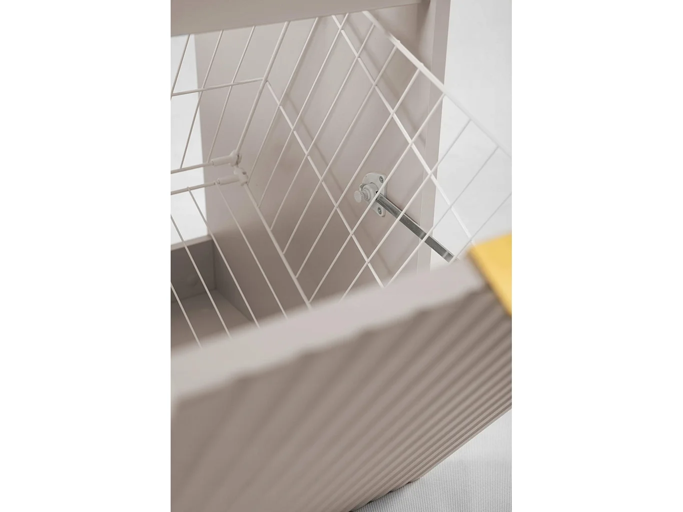 Mobile sottolavabo 100cm - con piano & cesto portabiancheria - Cashmere Opaco – RODAN