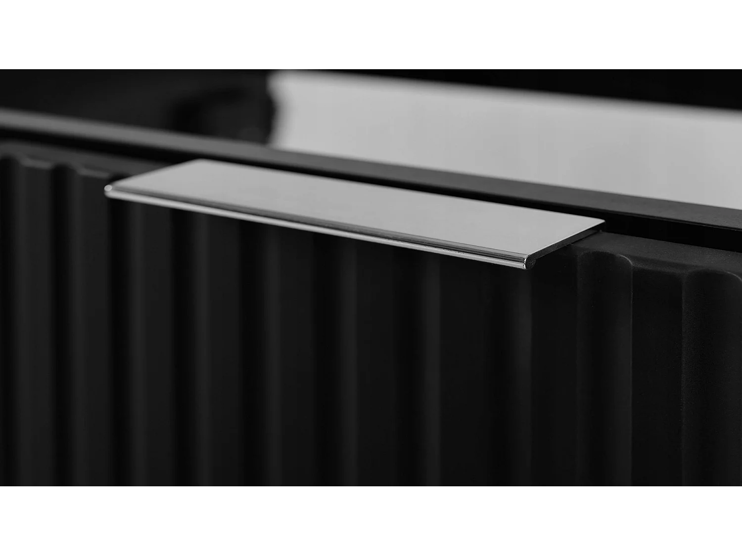 Waschbeckenunterschrank 140cm - Schwarz Matt - weiße Platte - Soft-Close – RODAN